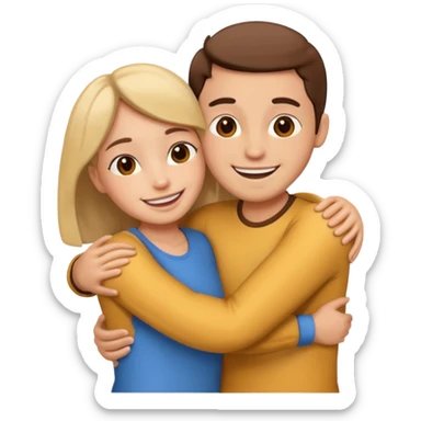two People Hugging sticker