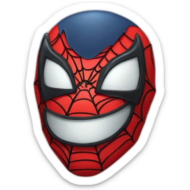 Spiderman cartoony head sticker