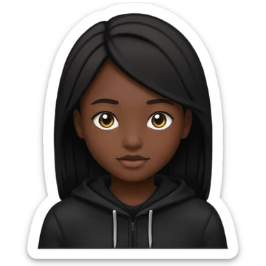 Creer moi un avatar tout noir sticker