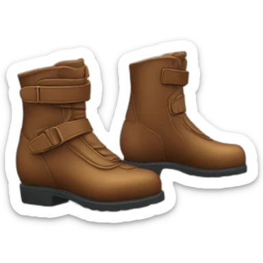 Leather bike race boots sticker