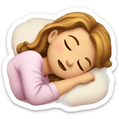 Sleeping girl  sticker