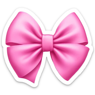 Pink bow sticker