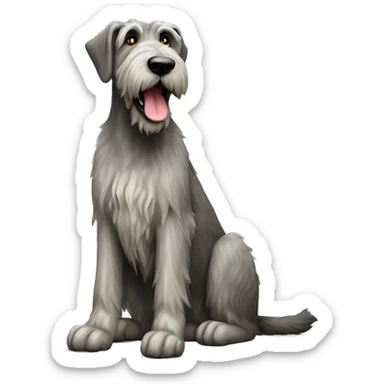 Irish wolfhound sitting sticker