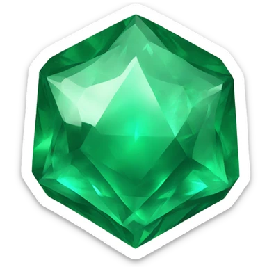 emerald jewel sticker