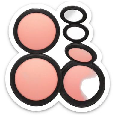 Blush with two compacts sticker