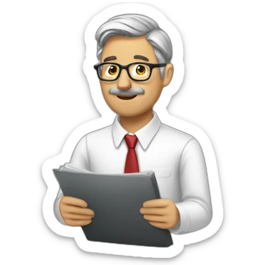 periodista hombre sticker