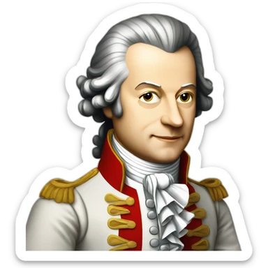 Wolfgang Amadeus Mozart sticker