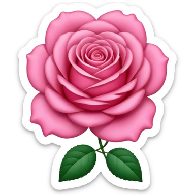 Rosa rosada sticker