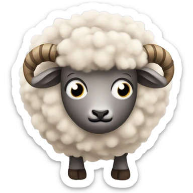 cute ram sheep sticker