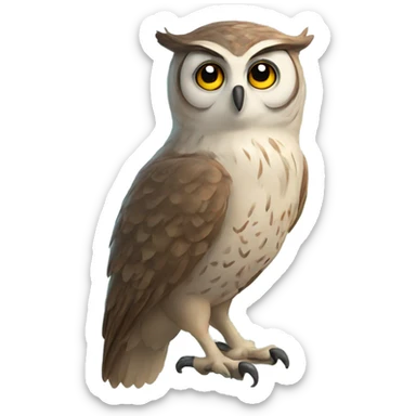 Owl sticker