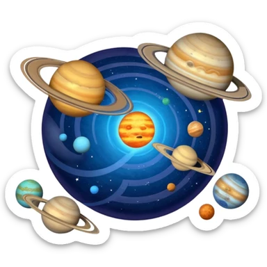  solar system sticker
