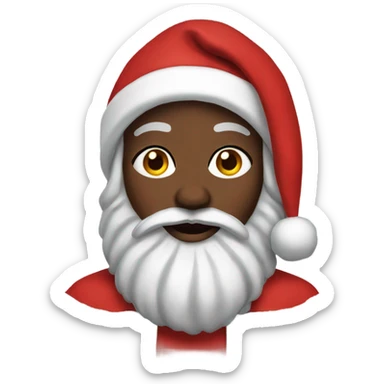 leah as black santa sticker