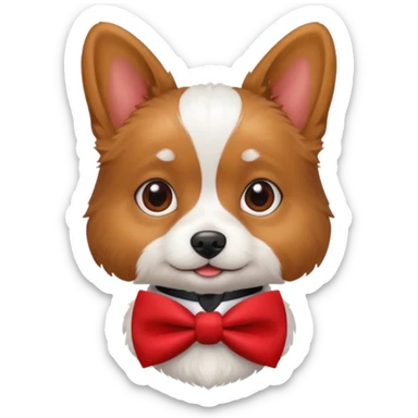 cutest dog ever with accessories sticker