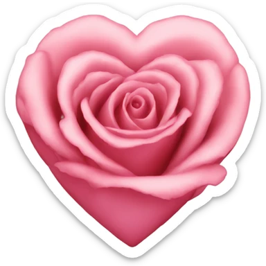 Rose heart sticker