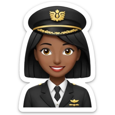 Lady hotel butler with green uniform black hair and just a lite bit brown skin and Arabic face with our hat please remove the green hat a little bit dark skin and tigh hair  sticker