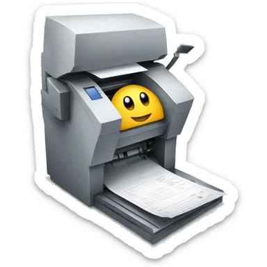 document-destroying machine sticker