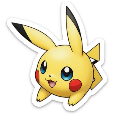 pokemon ears pikachu sticker