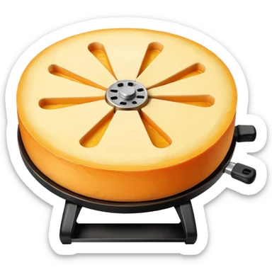 Four à raclette aoc valais demi-meule de fromage sticker