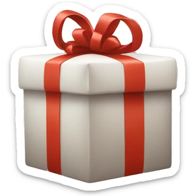 present clean aesthetic sticker