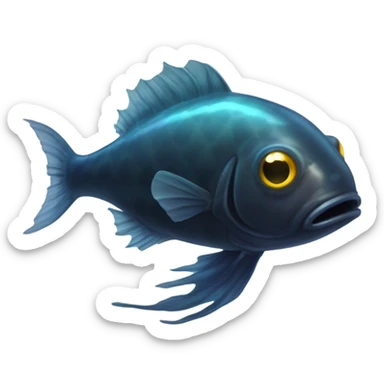 abyssal fish sticker
