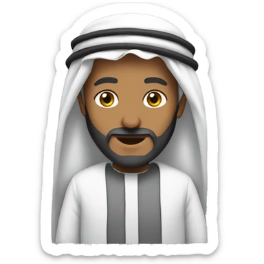 Sheikh with an iPhone sticker
