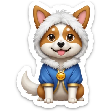 Dog cosplay  sticker