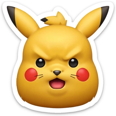 pikachu angry sticker