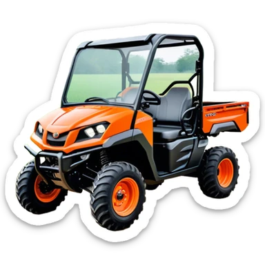 Farm Utility Vehicle (UTV) - Kubota RTV-XG850 (Model Year: 2021) (Iconic colour: Orange) sticker