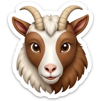 Goat in Argentina color sticker