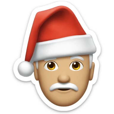 Use the standard 😈 but add a Santa’s hat to it sticker