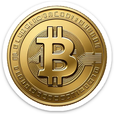 Make a coin engraved seal looks like bitcoin sticker