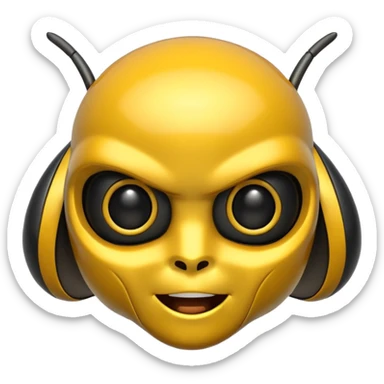 Bumblebee the transformer only head more emoji type sticker