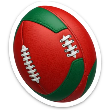 christmas rugby ball sticker