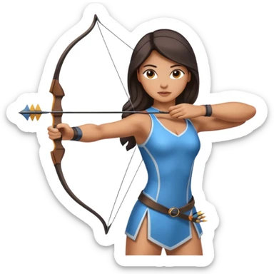 archer woman sticker