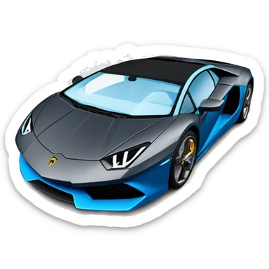 Blue 2024 Lamborghini STO sticker