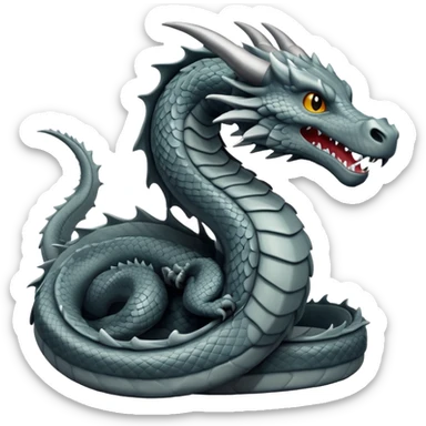 grey dragon sticker