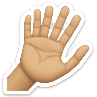 Do a took you nose with hand sticker