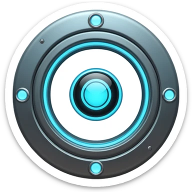 futuristic portal door sticker