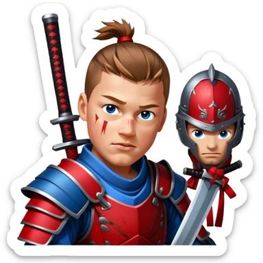 Battle-Ready Samurai sticker