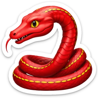 Un serpent du desert rouge sticker