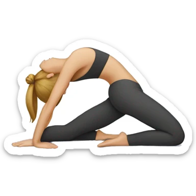 downward dog yoga sticker