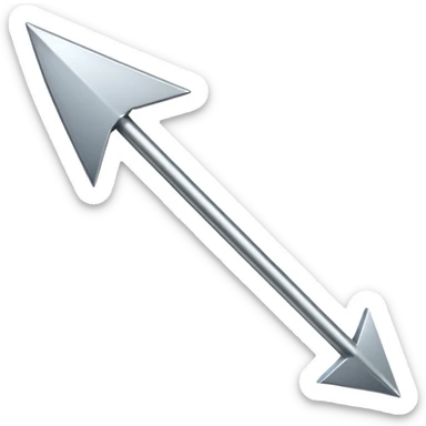 simple thin arrow sticker