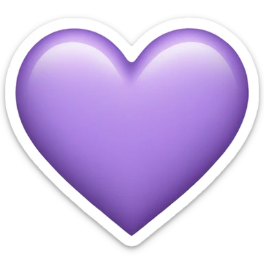 light purple heart sticker