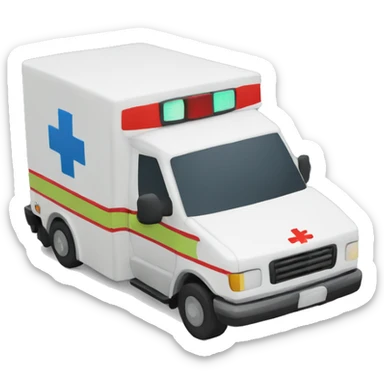 Ambulance with “MG” replace the cross sticker