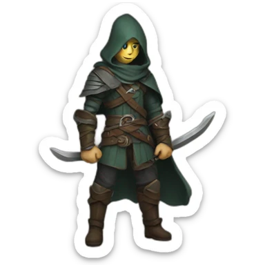 dnd rogue sticker