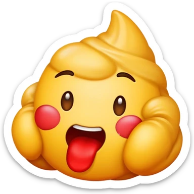 Emoji qui vomit du sang sticker