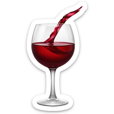 Red wine point sticker