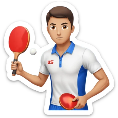 athlette with ping pong rocket sticker
