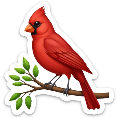 cardinal bird sticker