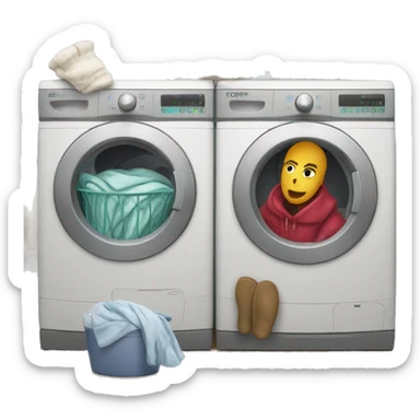 Cozy laundry  sticker